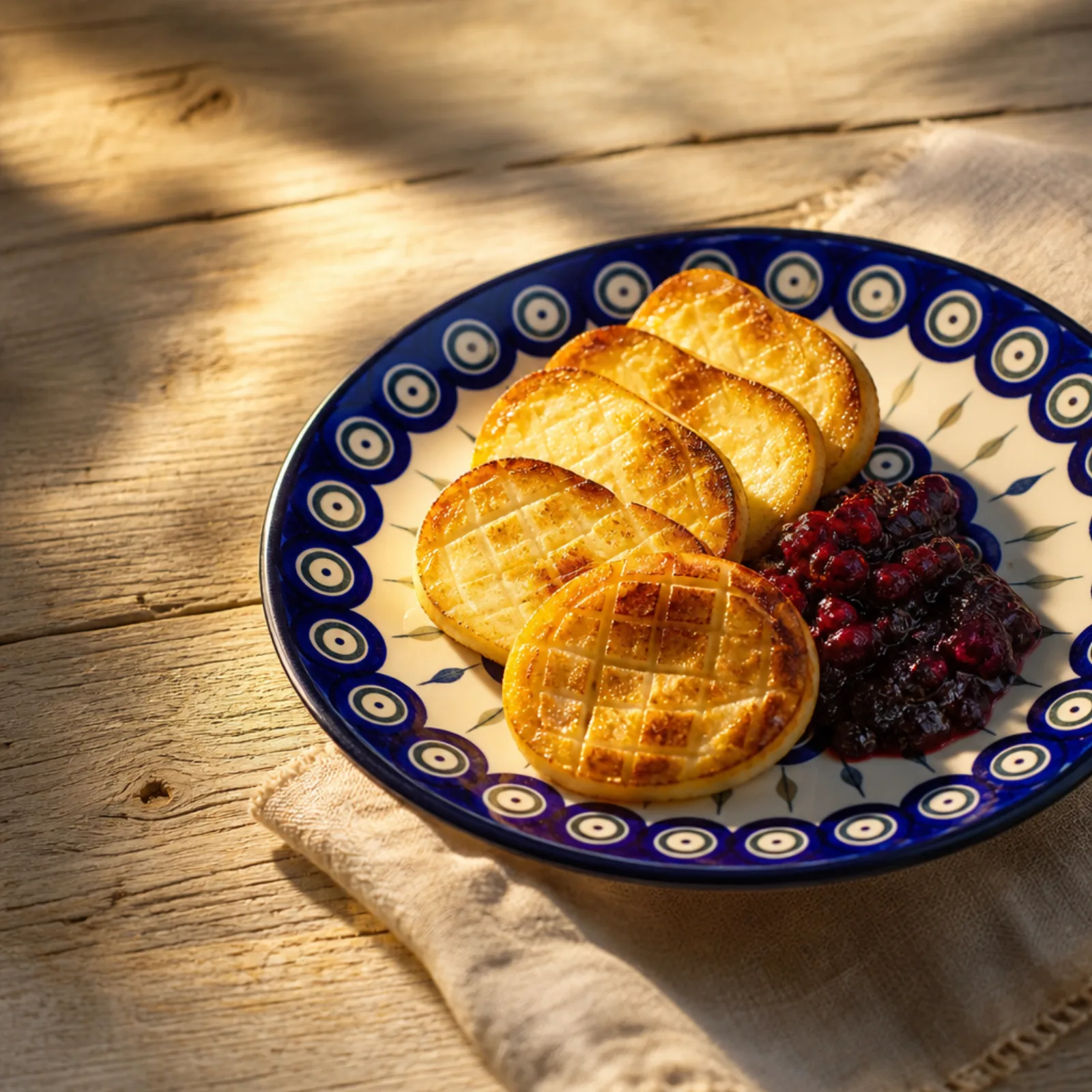 Gegrillter Oscypek mit Preiselbeeren